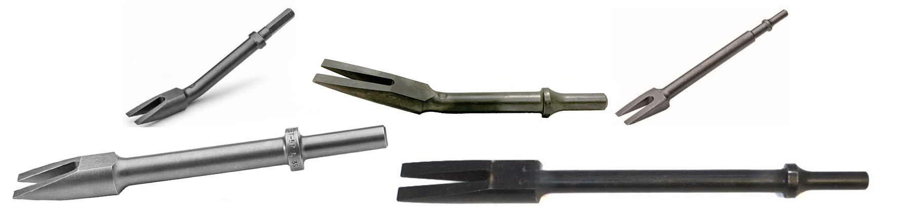 Five different Honsa fork chisels